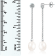 7.5-8mm White Cultured Freshwater Pearl Rhodium Over Sterling Silver Earrings
