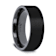 SAN BERNARDINO Brushed Finish Flat Black Titanium Men’s Wedding Band 8mm