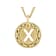 Cardano Initial X Pendant Necklace In 18K Gold Over Bronze