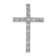 Rhodium Over 14k White Gold Diamond Latin Cross Chain Slide Pendant