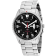 Roberto Bianci Men's Ricci Black Dial Stainless Steel Watch