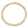 10k Yellow Gold 5.25mm Flat Figaro Link Bracelet