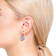 CZ Solitaire Drop Earrings In White Rhodium Over Brass 7.00ctw
