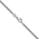 Rhodium Over Sterling Silver 2.4mm Snake 20 Inch Chain