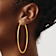 14k Yellow Gold 2 9/16" Polished Round Endless Hoop Earrings