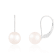 14k White Gold Leverback 6-7mm Akoya Pearl Earrings