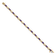 14k Yellow Gold and 14k White Gold Diamond and Amethyst Bracelet