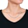 Created White Sapphire Sterling Silver Necklace 39.5ctw