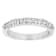 Stackable Ring Set With CZ In Rhodium Over Brass 1.07ctw