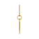 14K Yellow Gold Libra Zodiac Disc Pendant With Chain