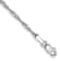 14K White Gold 1.7mm Singapore Chain Bracelet