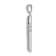 Rhodium Over 14K White Gold Large 1/10ct. Diamond Cross Pendant