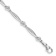 Rhodium Over 10k White Gold Diamond Heart Bracelet