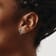 Stainless Steel Brushed and Polished Black IP-plated Textured Cross Earrings