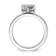 Sterling Silver Stackable Expressions Heart Diamond Ring 0.122ctw