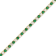 6.25ctw Emerald and Diamond Bracelet in 14k Yellow Gold