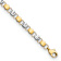 14K Two-tone Gold Diamond-Cut Fancy Link Bracelet