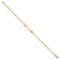 14k Yellow Gold Flat Figaro Link ID Bracelet