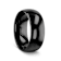 RAVEN Domed Black Tungsten Wedding Band 8mm