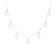 7-8mm White Cultured Freshwater Pearl Rhodium Over Sterling Silver Necklace