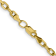 14K Yellow Gold 3.7mm Semi-solid Diamond-cut Open Link Cable Chain Necklace