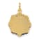 14k Yellow Gold Textured Bride and Groom Pendant