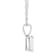 8x6mm Emerald Cut Opal 14k White Gold Pendant With Chain