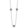 Rhodium Over Sterling Silver 8-9mm Baroque 5 Station Tahitian Saltwater
Cultured Pearl Necklace