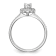Rhodium Over 14K White Gold Lab Grown Diamond Complete Halo Engagement
Ring 0.405ctw