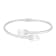 8.5-9mm White Cultured Freshwater Pearl Silver  Bracelet