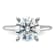 Rhodium Over 14K White Gold 3 5/8 ct. D E F Pure Light Round Moissanite
Solitaire Ring
