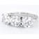 Lab-Grown Diamond Three-Stone Ring In 14K White Gold 5.00ctw