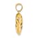 10K Yellow Gold 3D Diamond-Cut Filigree Puffed Heart Charm