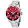 Oceanaut Men's Sevilla Red Dial, Stainless Steel Watch