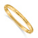 14k Yellow Gold 5mm Children's Polished Hammered Hinged Bangle