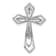Rhodium Over 14k White Gold Diamond Cross chain slide