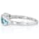 Sky Blue Topaz Three-Stone Ring In Platinum Over Sterling Silver