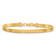 10k Yellow Gold 4mm Silky Herringbone Link Bracelet