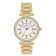 Mathey Tissot Women's Classic White Dial Yellow Stainless Steel Watch