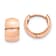 14K Rose Gold 7/16" Round Hinged Hoop Earrings