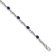Rhodium Over 14k White Gold Diamond and Sapphire Bracelet