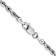 Rhodium Over 14k White Gold 3mm Solid Diamond-cut Quadruple Rope 20 Inch Chain