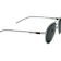 Gucci Silver Tone Aviator Frame / Gray Lenses Sunglasses