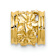 14k Yellow Gold Diamond-Cut Mini Plumeria Barrel Chain Slide Pendant