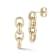Bellissima Gold 14K Yellow Gold 4-Link Rolo Chain Dangle Earrings