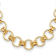 14K Yellow Gold 25.4mm Circles 18.5-inch Necklace