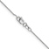 Rhodium Over 14k White Gold 0.8mm Solid Diamond-Cut Round Open Link
Cable 20 Inch Chain