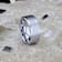 AIRES Flat Brush Finish Center Polished Edges Tungsten Carbide Ring 10mm