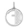 14K White Gold Gatsby Diamond Initial F Charm