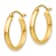 14k Yellow Gold Polished 11/16" Hoop Earrings